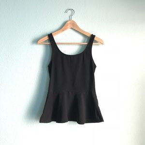 Express Peplum Black Top